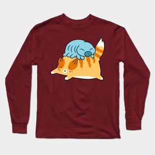 Waterbear and Orange Tabby Cat Long Sleeve T-Shirt